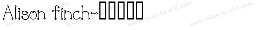Alison finch字体转换